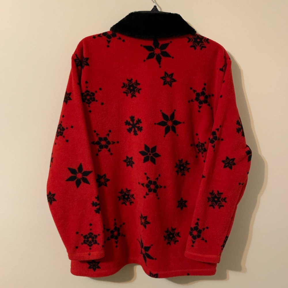 Fleece Zip Up Front Closure Jacket by KAREN SCOTT size Medium - Picture 12 of 15